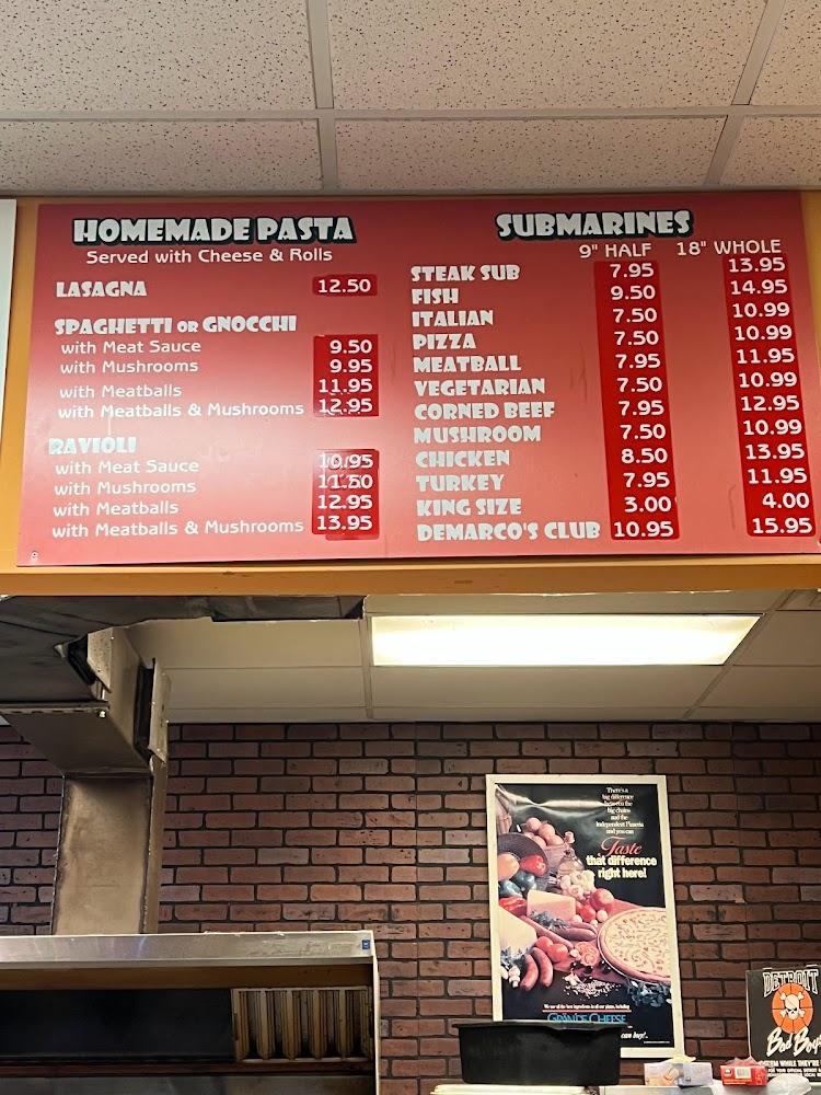 DeMarco's Pizza Cafe Menu image 2